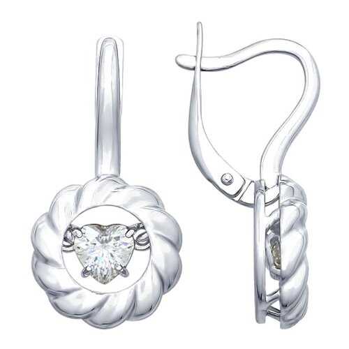 Серьги SOKOLOV из серебра со Swarovski Zirconia 89020091 в Тезенис