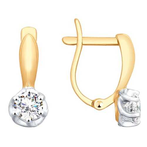 Серьги SOKOLOV из золота со Swarovski Zirconia 81020362 в Тезенис