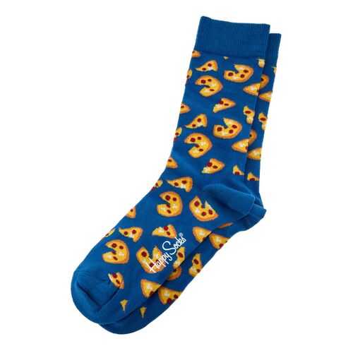 Носки мужские Happy Socks PIZ01 6300 синие 41-46 EU в Тезенис