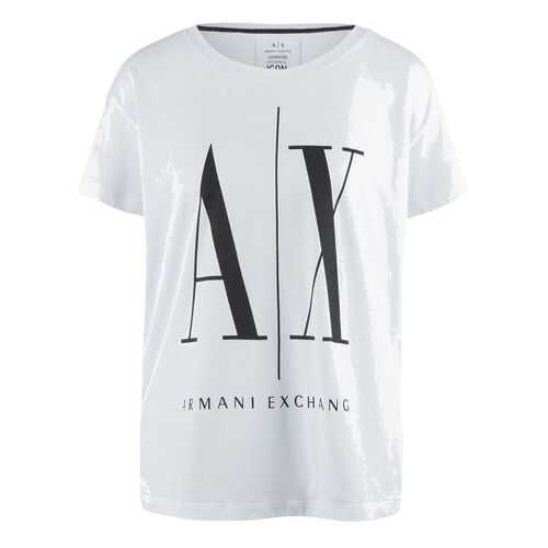 Футболка женская Armani Exchange 8NYTCX YJG3Z белая XS в Тезенис